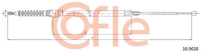 Cable Pull, parking brake COFLE 92.10.9028