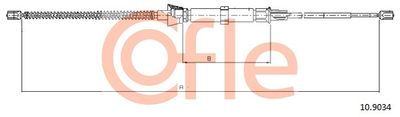 Cable Pull, parking brake COFLE 92.10.9034