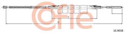 Cable Pull, parking brake COFLE 92.10.9038