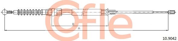 COFLE 92.10.9042 Cable Pull, parking brake