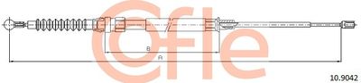 Cable Pull, parking brake COFLE 92.10.9042