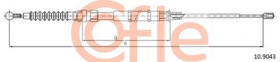 Cable Pull, parking brake COFLE 92.10.9043