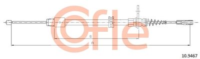 Cable Pull, parking brake COFLE 92.10.9467