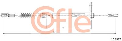 Cable Pull, parking brake COFLE 92.10.9587