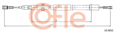 Cable Pull, parking brake COFLE 92.10.9832