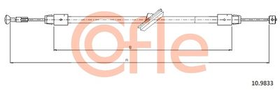 Cable Pull, parking brake COFLE 92.10.9833
