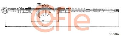 Cable Pull, parking brake COFLE 92.10.9846