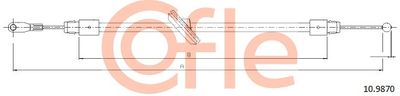 Cable Pull, parking brake COFLE 92.10.9870