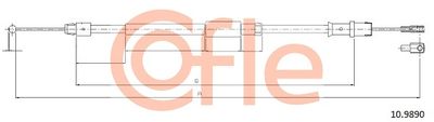 Cable Pull, parking brake COFLE 92.10.9890