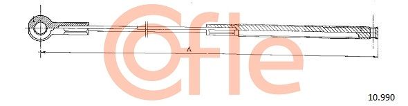 COFLE 92.10.990 Cable Pull, parking brake