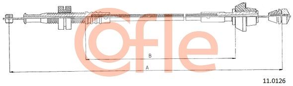 COFLE 92.11.0126 Accelerator Cable