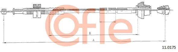 COFLE 92.11.0175 Accelerator Cable