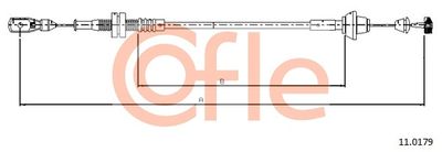 Accelerator Cable COFLE 92.11.0179
