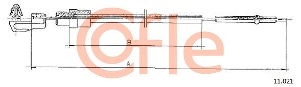 COFLE 92.11.021 Accelerator Cable