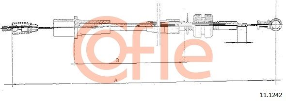 COFLE 92.11.1242 Accelerator Cable