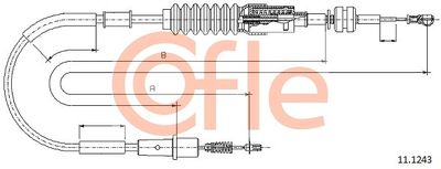 Accelerator Cable COFLE 92.11.1243
