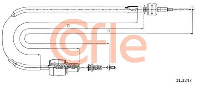 Accelerator Cable COFLE 92.11.1247