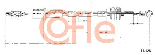 COFLE 92.11.128 Accelerator Cable