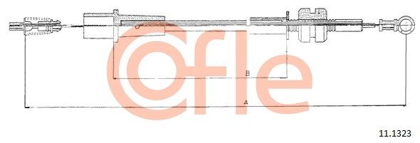 COFLE 92.11.1323 Accelerator Cable