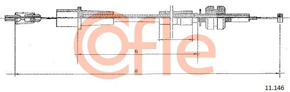 COFLE 92.11.146 Accelerator Cable