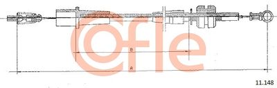 Accelerator Cable COFLE 92.11.148