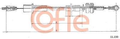 Accelerator Cable COFLE 92.11.150