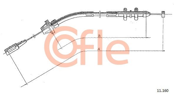 COFLE 92.11.160 Accelerator Cable