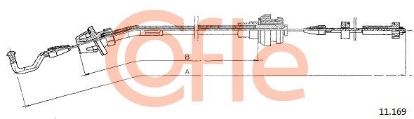 COFLE 92.11.169 Accelerator Cable