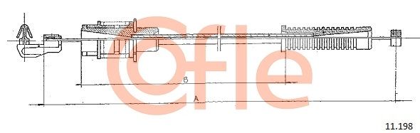 COFLE 92.11.198 Accelerator Cable