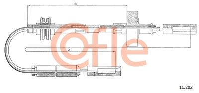 Cable Pull, clutch control COFLE 92.11.202