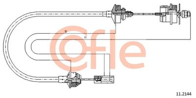 Cable Pull, clutch control COFLE 92.11.2144