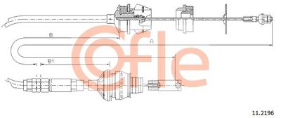 Cable Pull, clutch control COFLE 92.11.2196