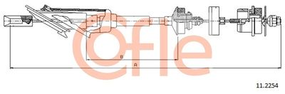 Cable Pull, clutch control COFLE 92.11.2254