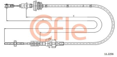 Cable Pull, clutch control COFLE 92.11.2256