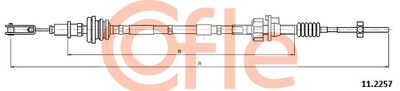 Cable Pull, clutch control COFLE 92.11.2257