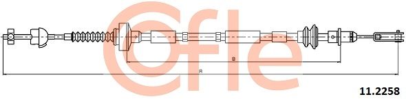 COFLE 92.11.2258 Cable Pull, clutch control