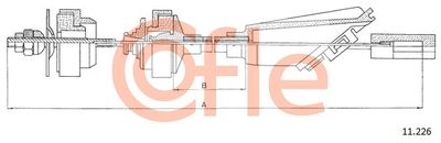 Cable Pull, clutch control COFLE 92.11.226