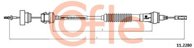 Cable Pull, clutch control COFLE 92.11.2280