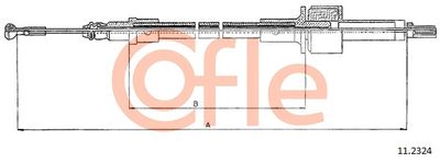 Cable Pull, clutch control COFLE 92.11.2324