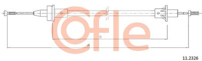 Cable Pull, clutch control COFLE 92.11.2326