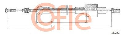 Cable Pull, clutch control COFLE 92.11.232