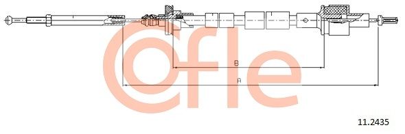 COFLE 92.11.2435 Cable Pull, clutch control