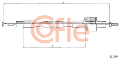 Cable Pull, clutch control COFLE 92.11.246