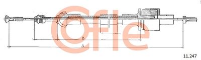 Cable Pull, clutch control COFLE 92.11.247