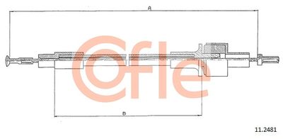Cable Pull, clutch control COFLE 92.11.2481