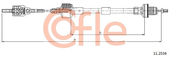 COFLE 92.11.2534 Cable Pull, clutch control
