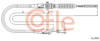 Cable Pull, clutch control COFLE 92.11.2536