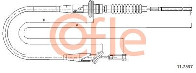 Cable Pull, clutch control COFLE 92.11.2537