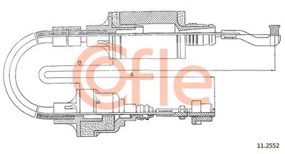 Cable Pull, clutch control COFLE 92.11.2552
