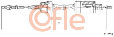 Cable Pull, clutch control COFLE 92.11.2553